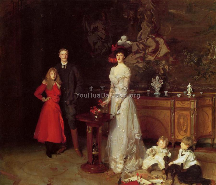 Sir George Sitwell, Lady Ida Sitwell and Family - 约翰·辛格·萨金特